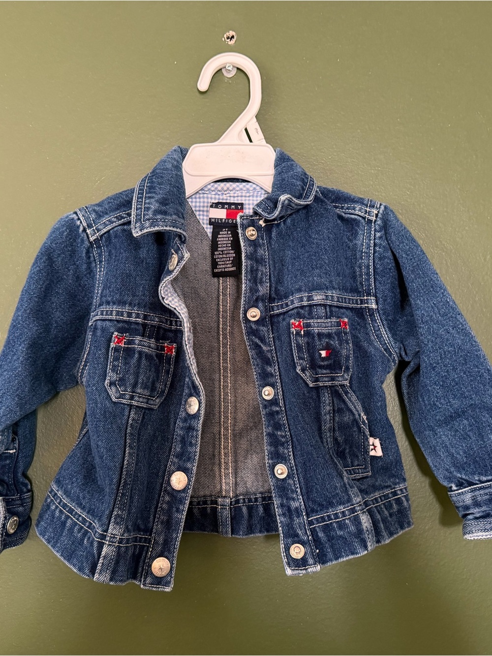 Tommy Hilfiger Kids Denim Jacket in Dark Blue